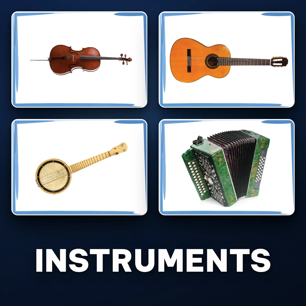 Instrumenty · karty obrazkowe