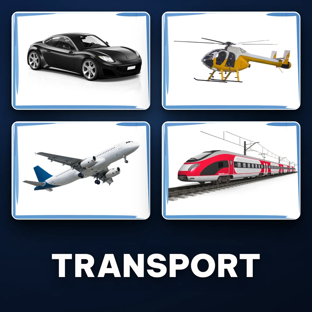 Transport · karty obrazkowe